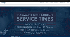 Desktop Screenshot of harmonybiblechurch.org